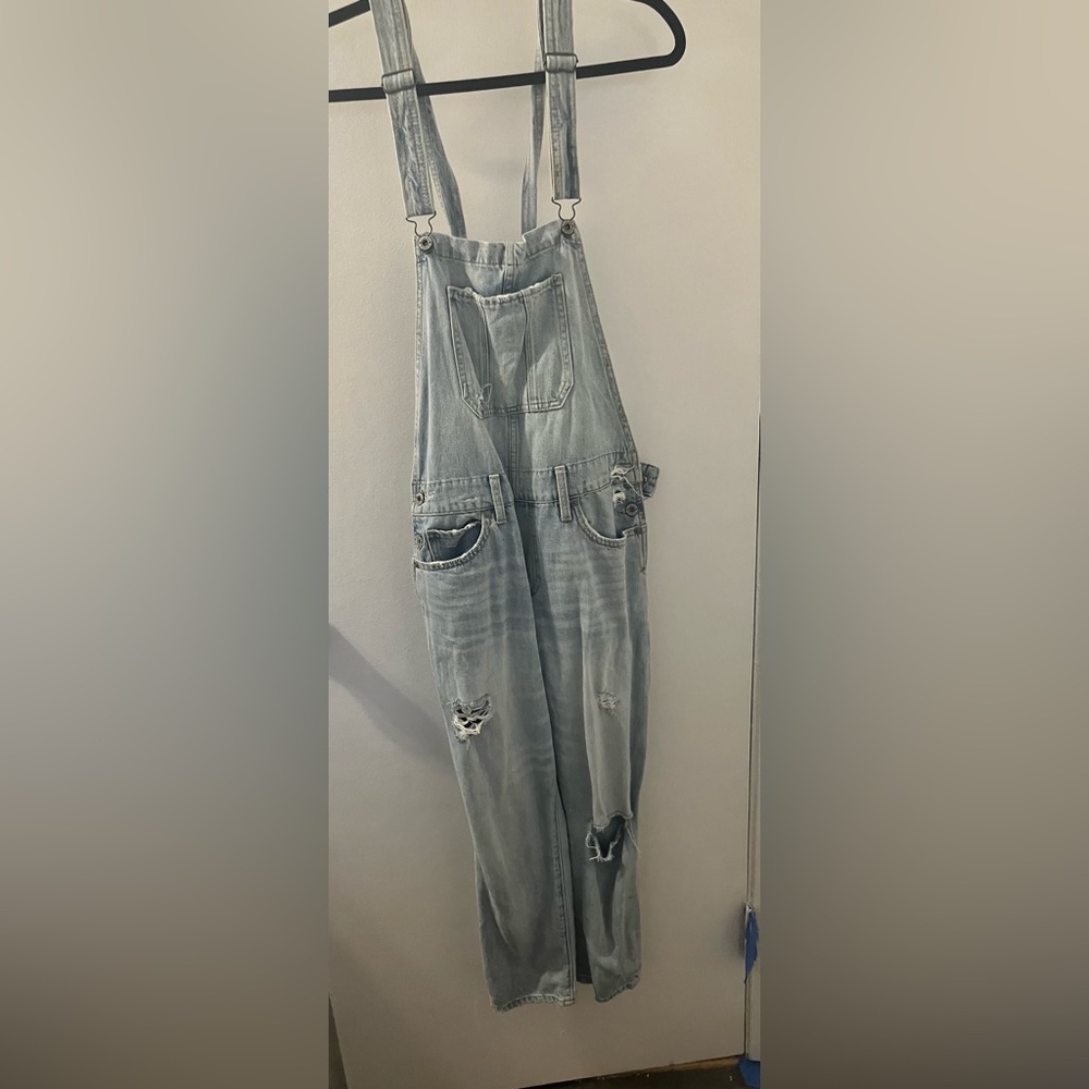 Lucky Brand Light Blue Denim Overalls